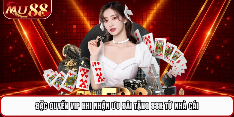 Đặc quyền VIP khi nhận ưu đãi tặng 88K từ nhà cái